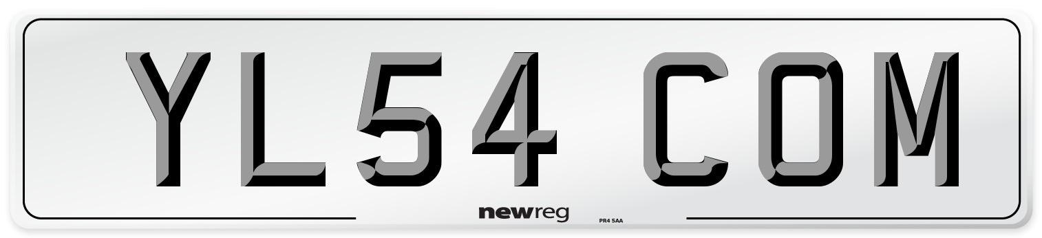 YL54 COM Number Plate from New Reg